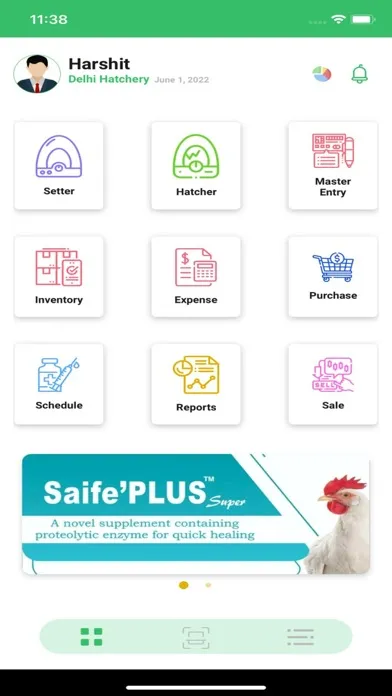 Capturas de tela do Poultrac Tag-a-Shed : Hatchery