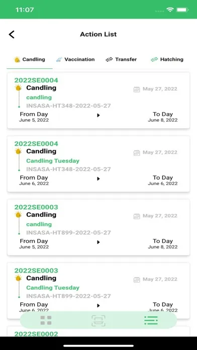 Capturas de tela do Poultrac Tag-a-Shed : Hatchery