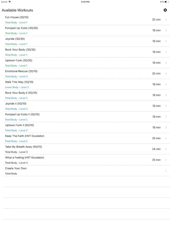 Captures d'écran de Elevate You Fitness iPad 