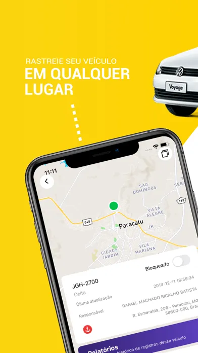 ภาพหน้าจอของ Vision Tracker Rastreamento