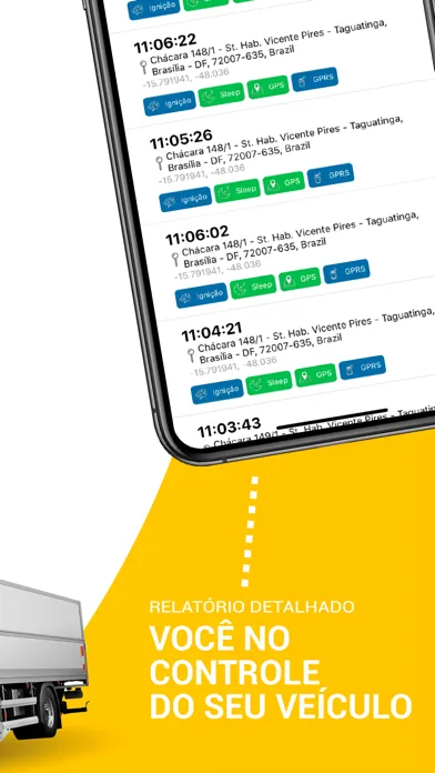 ภาพหน้าจอของ Vision Tracker Rastreamento