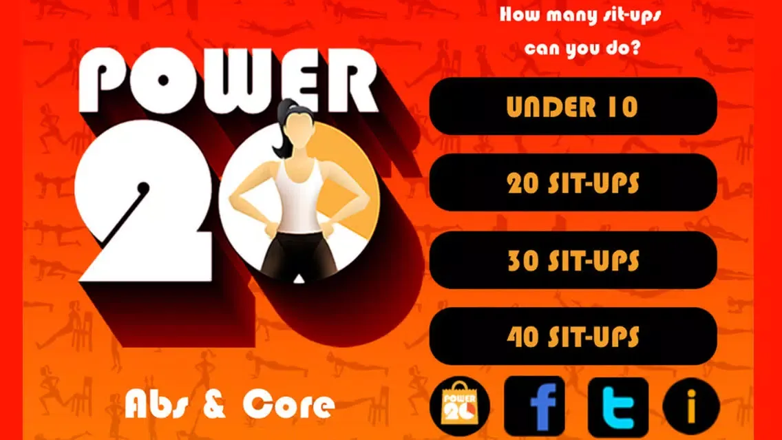 Capturas de pantalla de 20 Minute Ab Workouts: Power 20