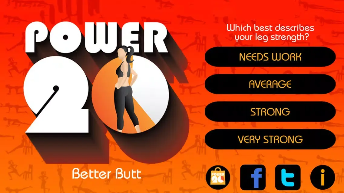 Tangkapan layar 20 Minute Butt Workouts: Power 20