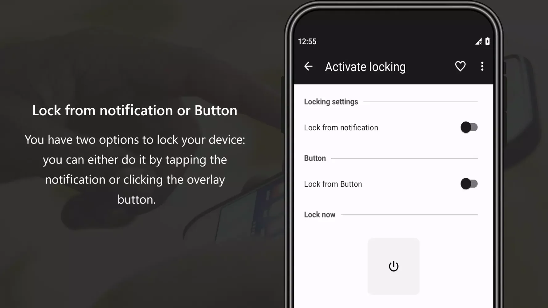 Capturas de pantalla de Power & Volume Buttons