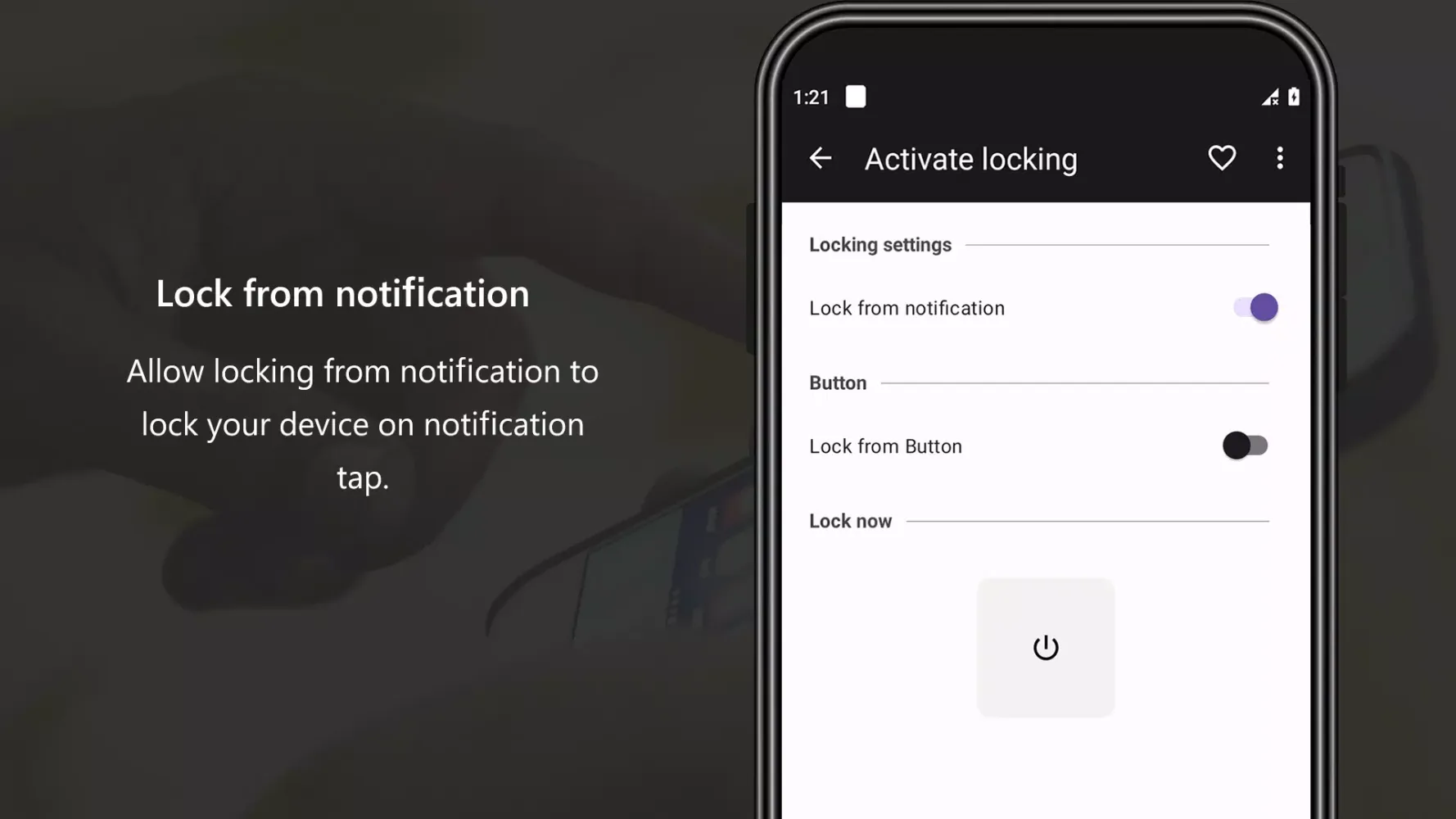 Capturas de pantalla de Power & Volume Buttons