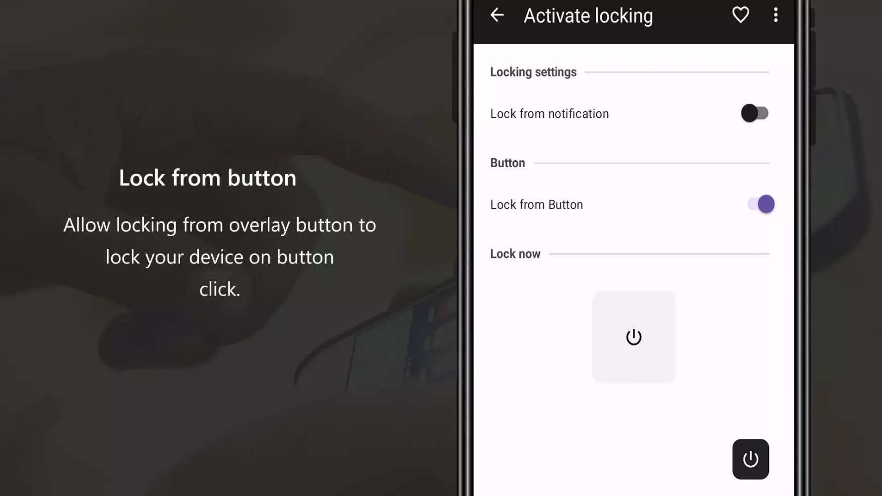 Capturas de pantalla de Power & Volume Buttons