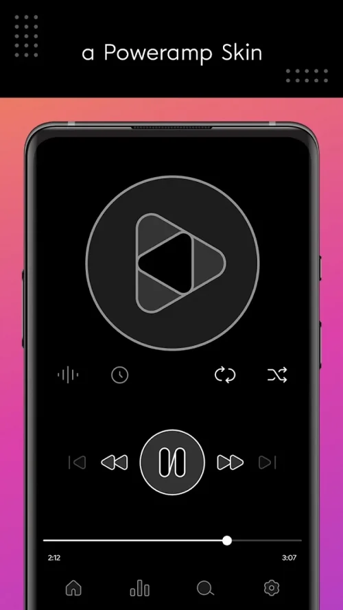 Dais Dark - Poweramp v3 Skin-screenshot-2