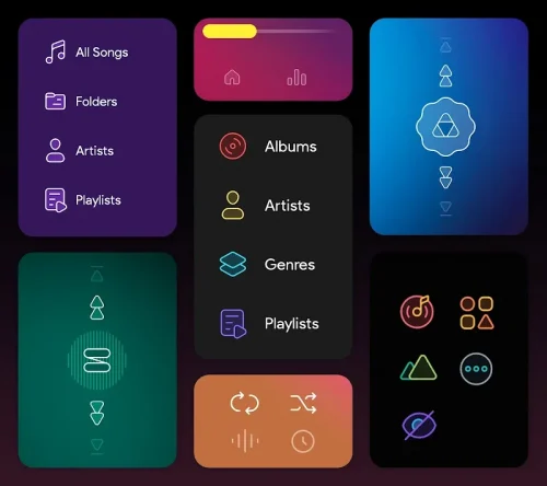 Dais Dark - Poweramp v3 Skin-screenshot-4