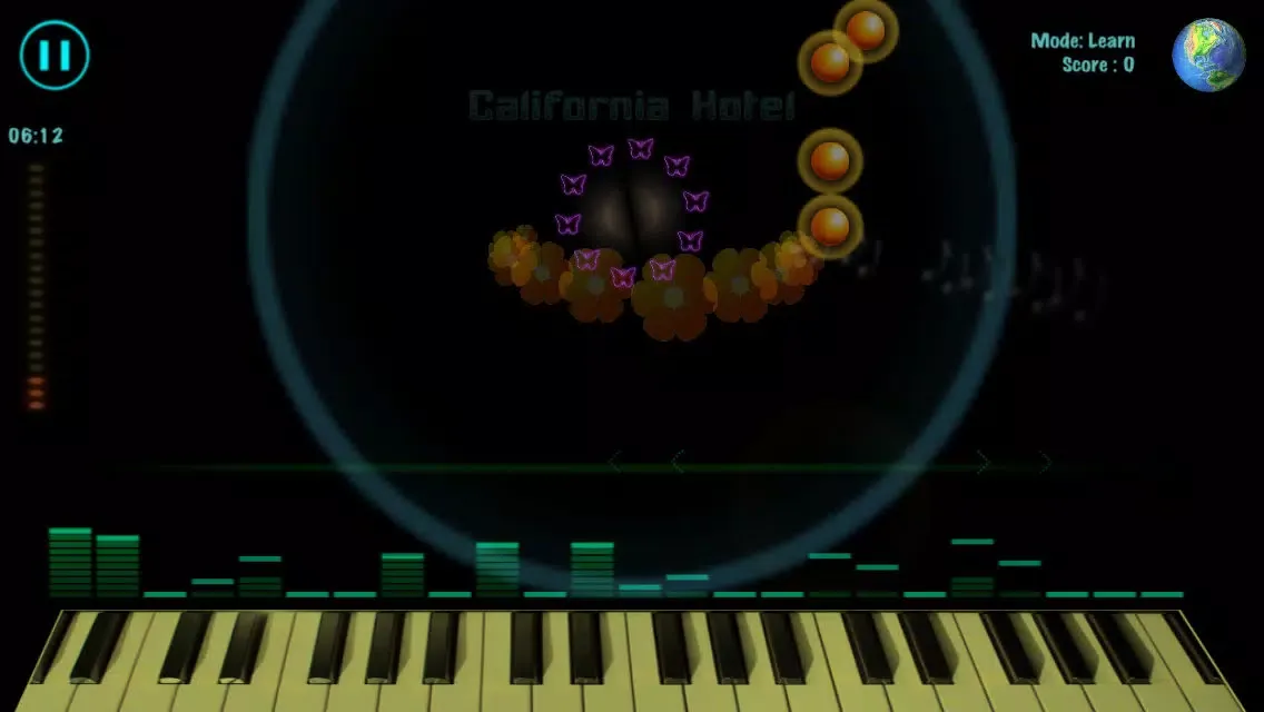 Capturas de tela do Power Piano