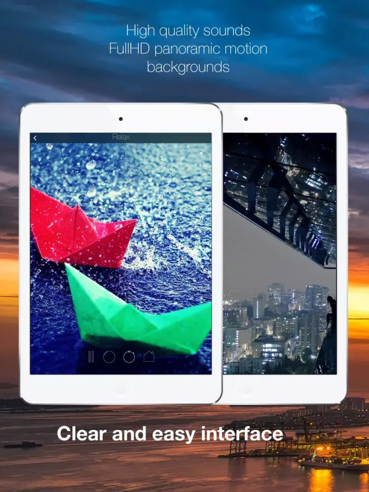 Screenshot di iRain Free - Best App for Sleep Better iPad 