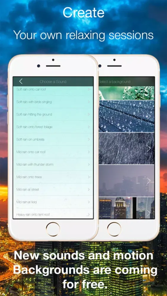 Screenshot di iRain Free - Best App for Sleep Better
