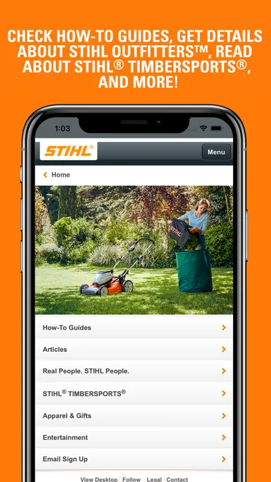 STIHL سکرین شاٹس