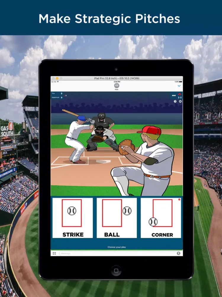 Final Inning Baseball Chess. Strategy Pitcher Duel iPad  Screenshots