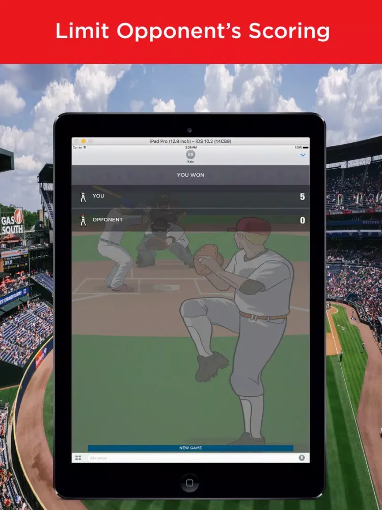 Final Inning Baseball Chess. Strategy Pitcher Duel iPad  Screenshots