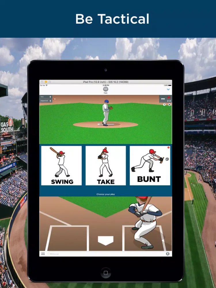 Final Inning Baseball Chess. Strategy Pitcher Duel iPad  Screenshots