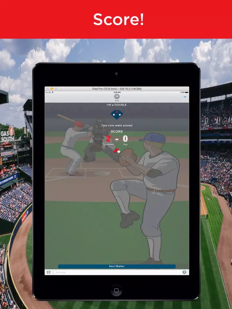 Final Inning Baseball Chess. Strategy Pitcher Duel iPad  Screenshots
