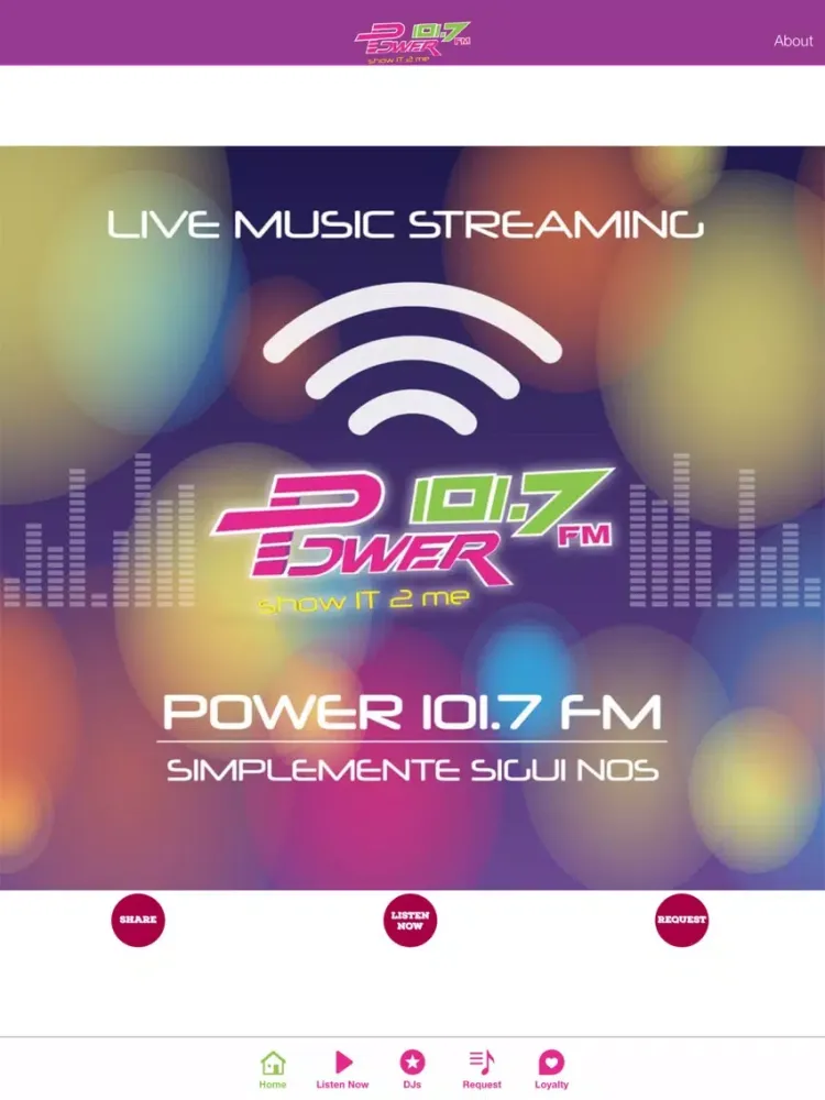 Capturas de pantalla de Power FM Aruba 101.7 iPad 