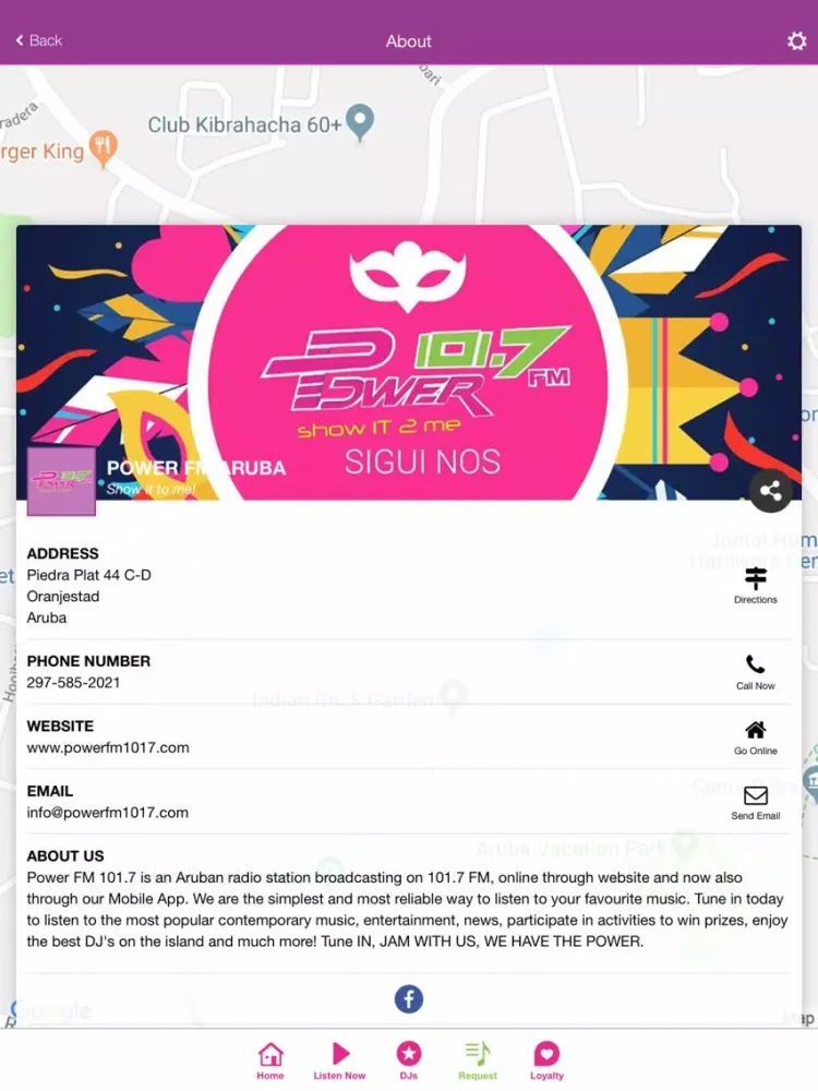 Capturas de pantalla de Power FM Aruba 101.7 iPad 