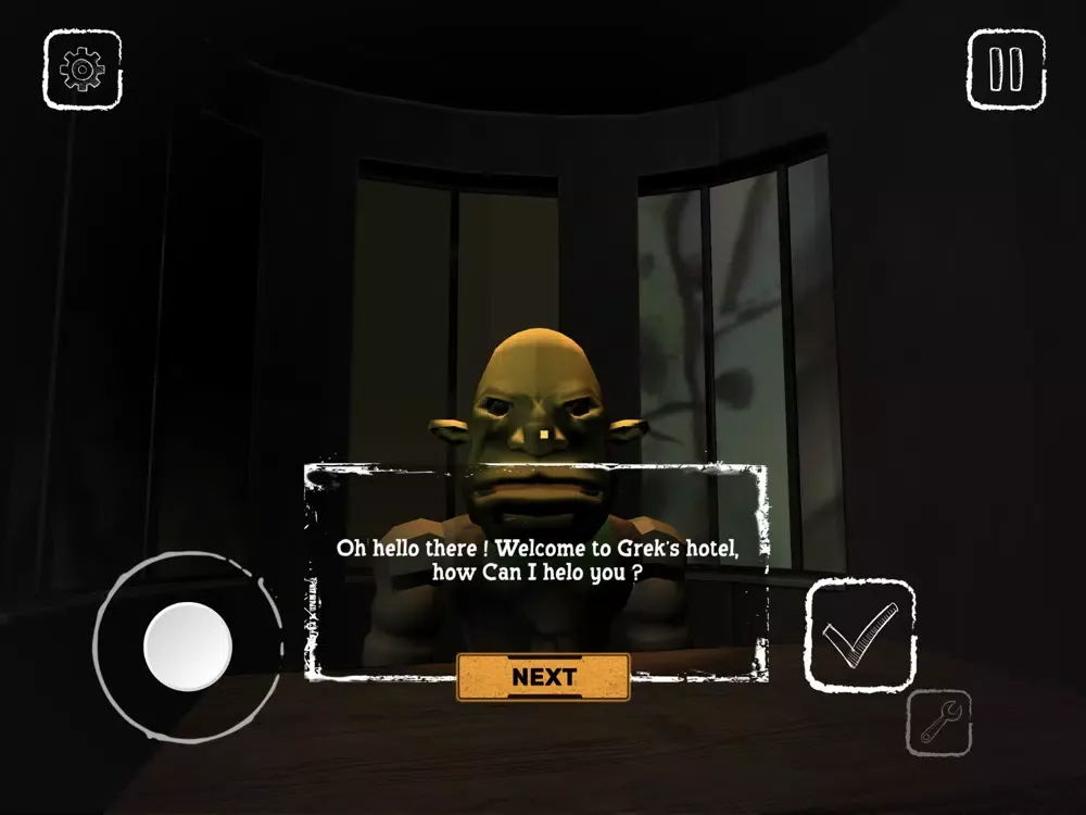 ภาพหน้าจอของ Strange Nights At Grek's Hotel iPad 