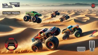 Monster Truck 4x4 Stunts Race سکرین شاٹس