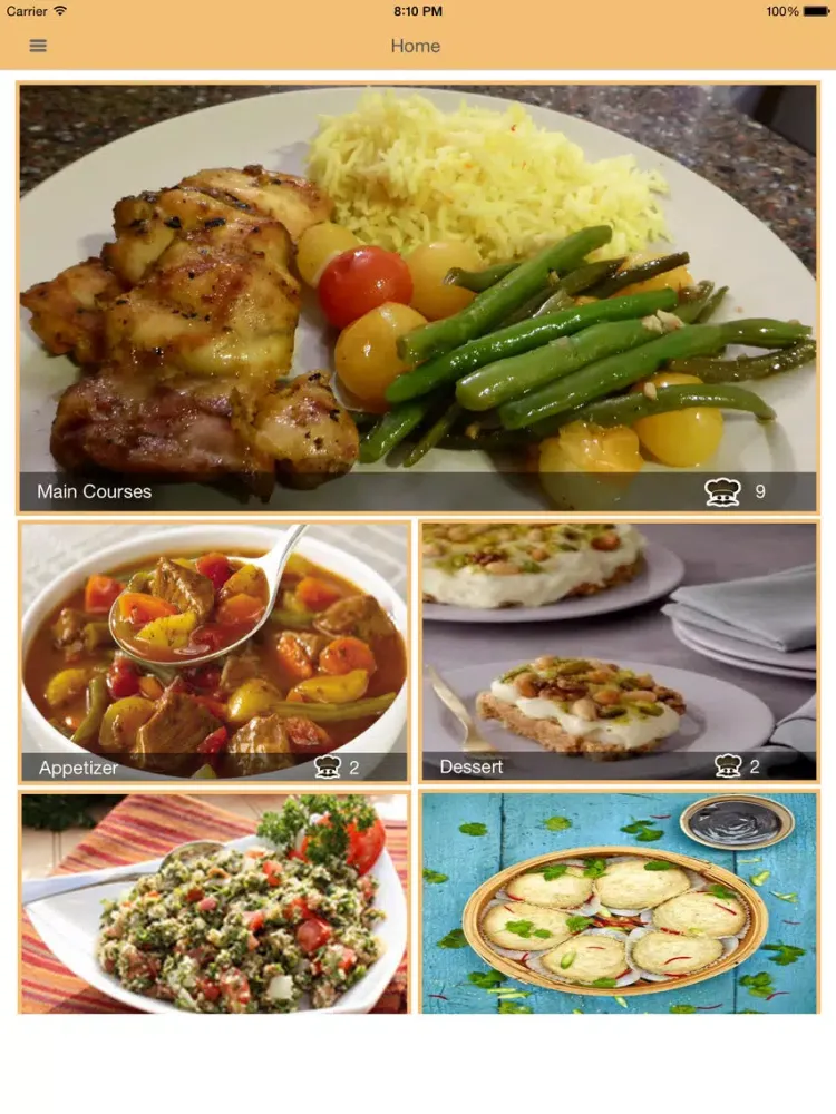 Tangkapan layar Asian Recipe iPad 