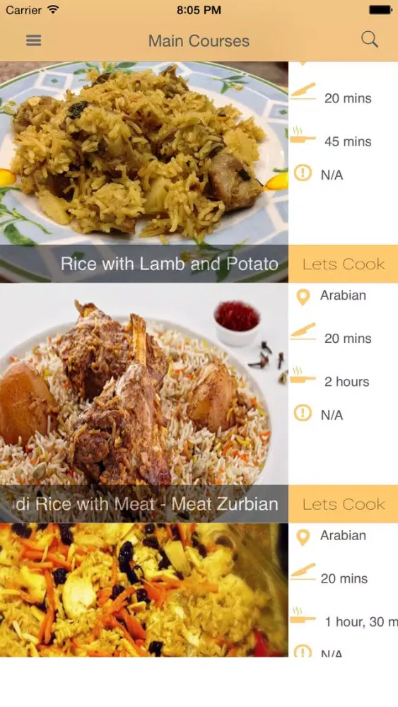 Tangkapan layar Asian Recipe