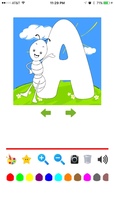 تصاویر Alphabet Coloring -  ABC Flash Cards to color
