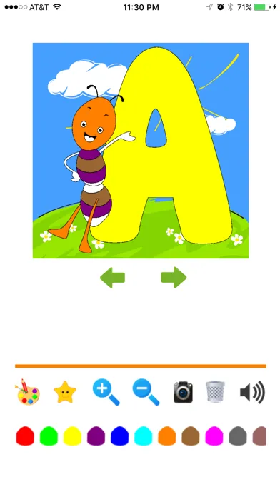 تصاویر Alphabet Coloring -  ABC Flash Cards to color