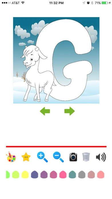 تصاویر Alphabet Coloring -  ABC Flash Cards to color