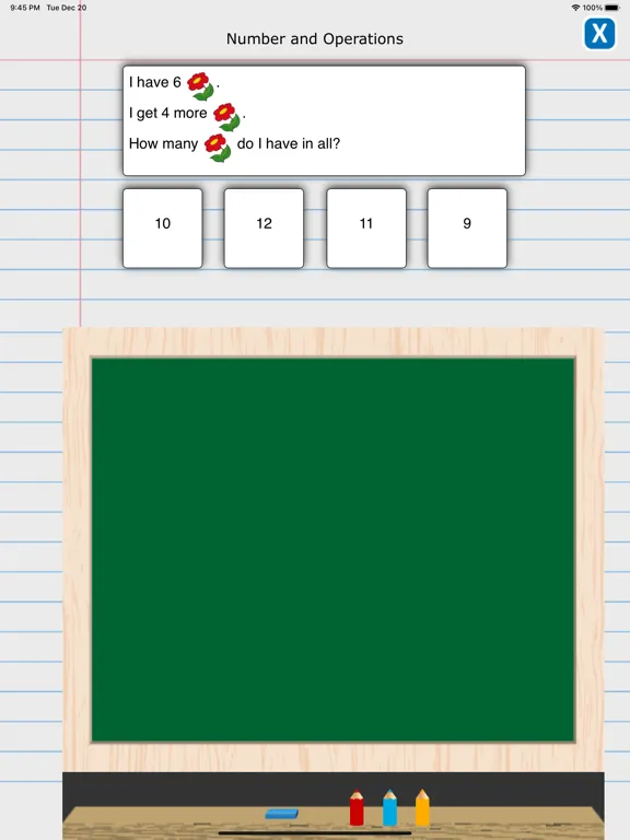 Zrzuty ekranu Math Word Problem Drill iPad 