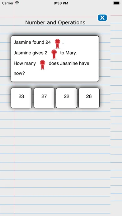 Zrzuty ekranu Math Word Problem Drill