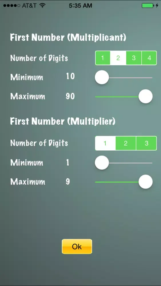 Drill Long Multiplication Screenshots