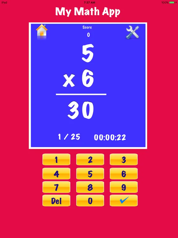 تصاویر My Math Flash Cards App iPad 