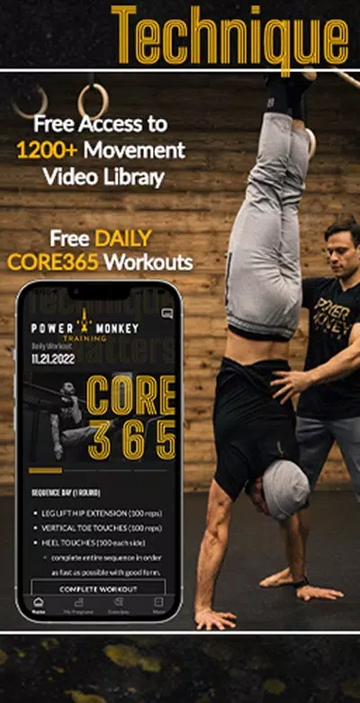 Capturas de tela do Power Monkey Training