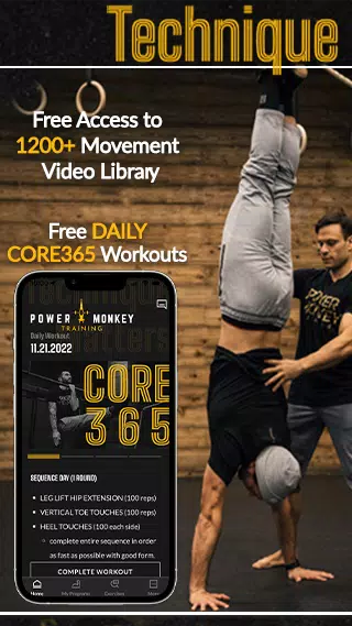 Capturas de tela do Power Monkey Training