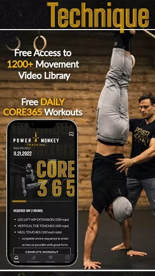Tangkapan layar Power Monkey Training
