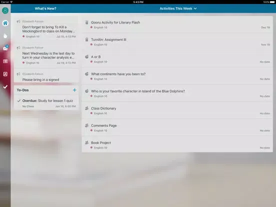 PowerSchool Learning iPad  स्क्रीनशॉट