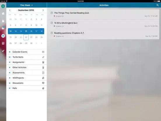 PowerSchool Learning iPad  स्क्रीनशॉट