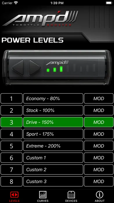 Amp’d 2.0 Screenshots