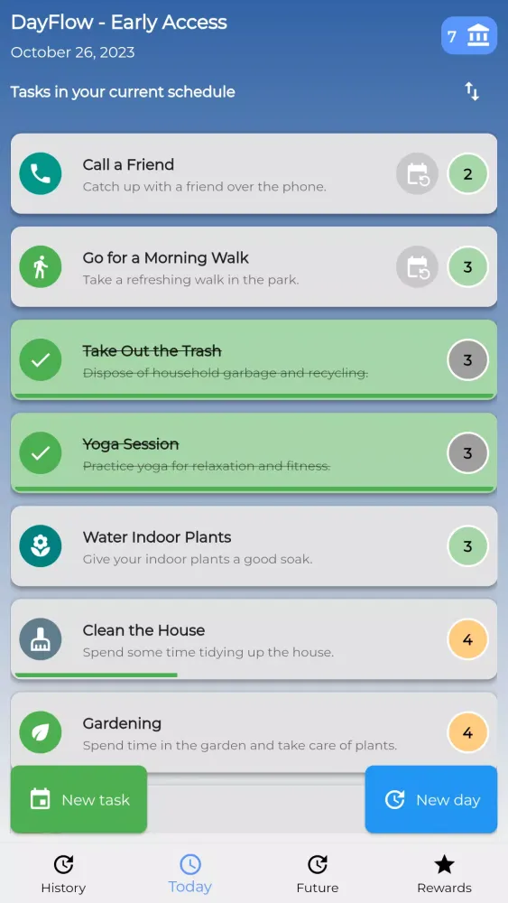DayFlow - Task Motivator App应用截图