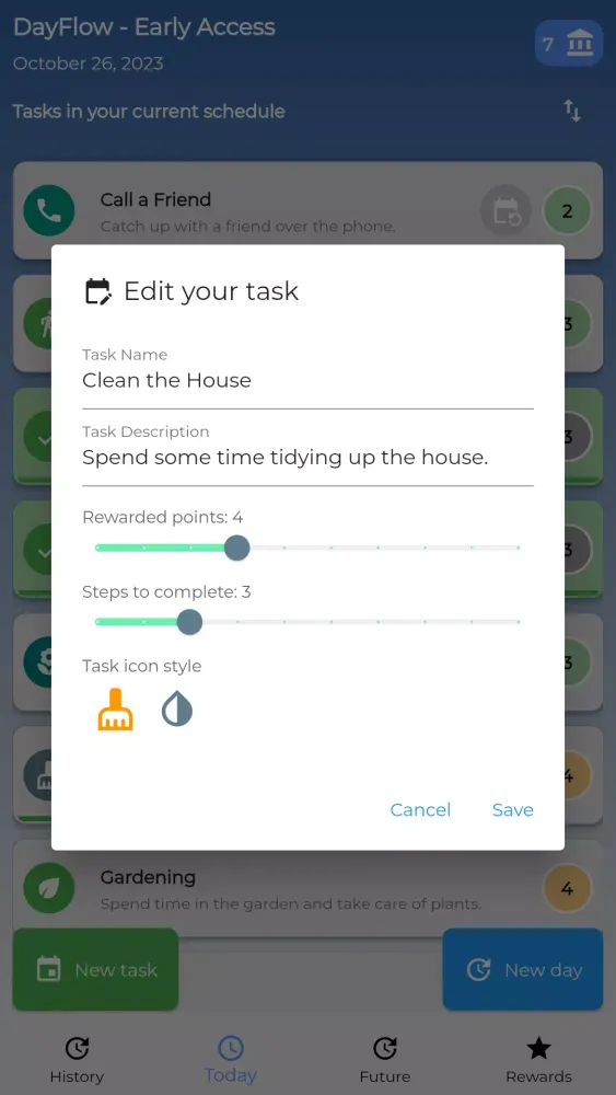 DayFlow - Task Motivator App应用截图
