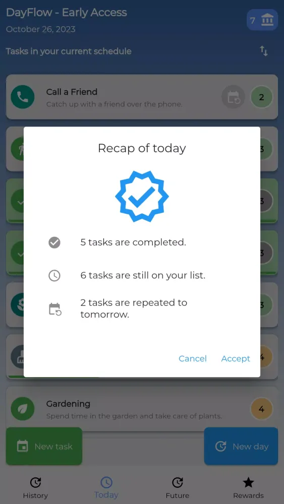 DayFlow - Task Motivator App应用截图