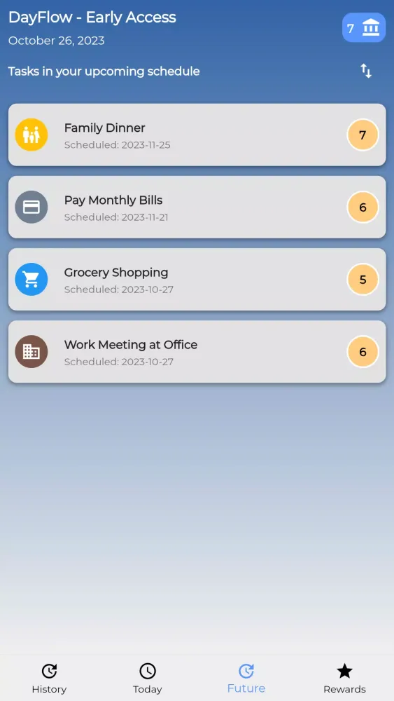 DayFlow - Task Motivator App应用截图