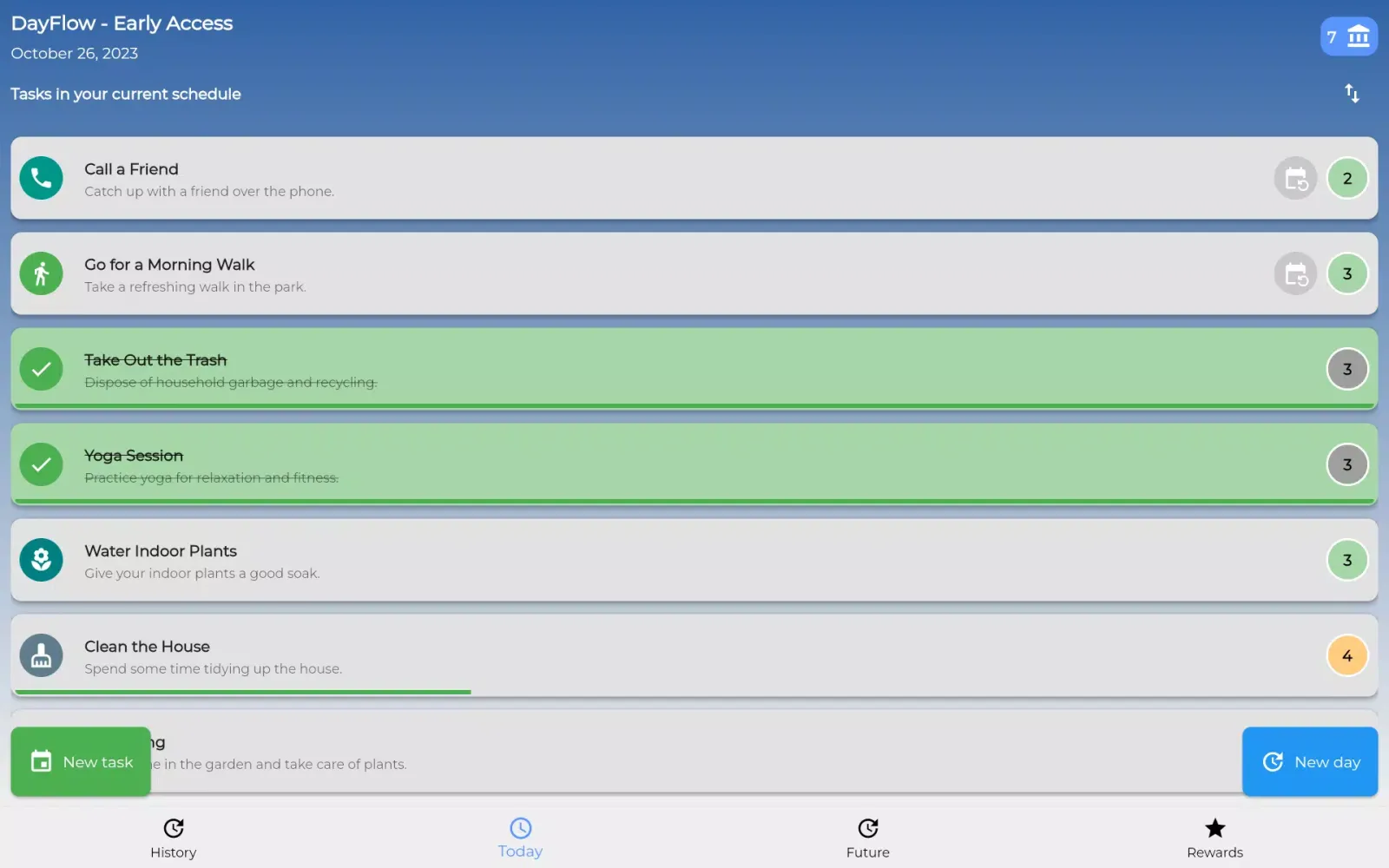 DayFlow - Task Motivator App应用截图