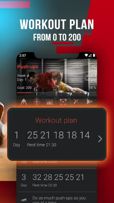 200 Push Ups - Home Workout 스크린샷