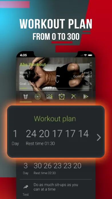 Zrzuty ekranu Abs Workout: Six Pack at Home