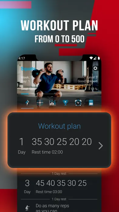 500 Squats: Legs Workout Screenshots