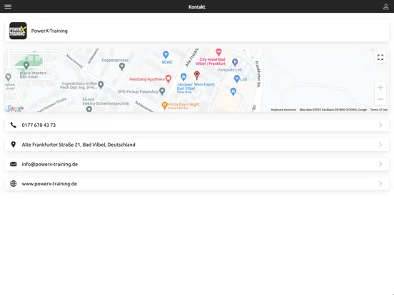 PowerX-Training iPad  Screenshots