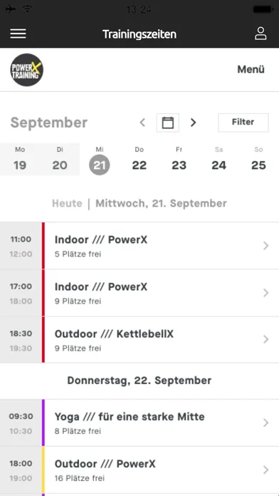 PowerX-Training Screenshots