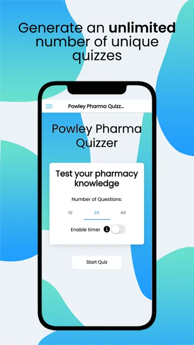 Powley Pharma Quizzer Screenshots
